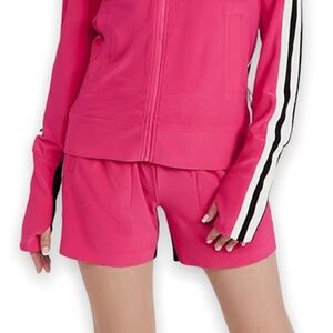 NORMA KAMALI Pink tracksuit shorts